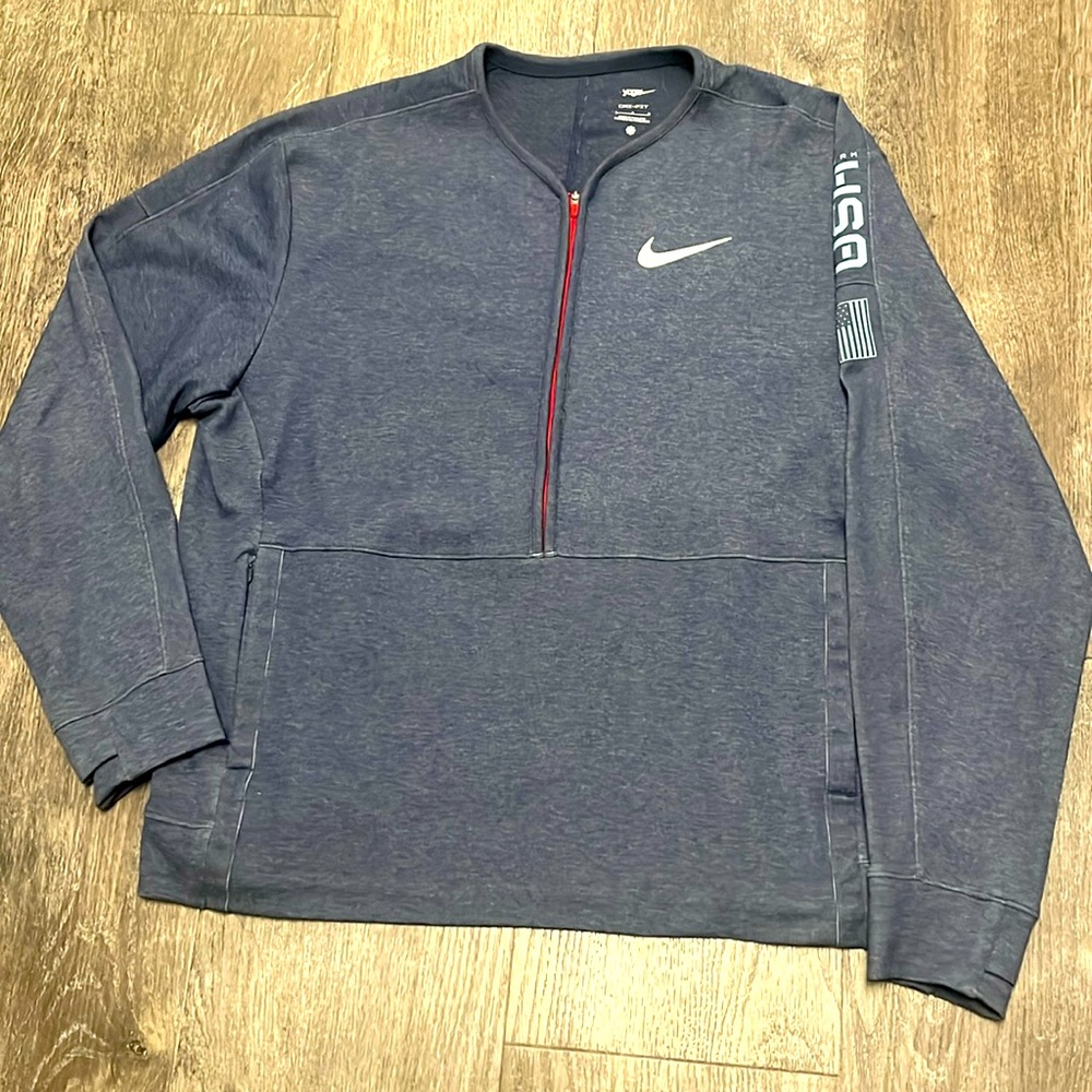 Nike dri fit yoga light weight jacket. Team USA jacket. Brand new